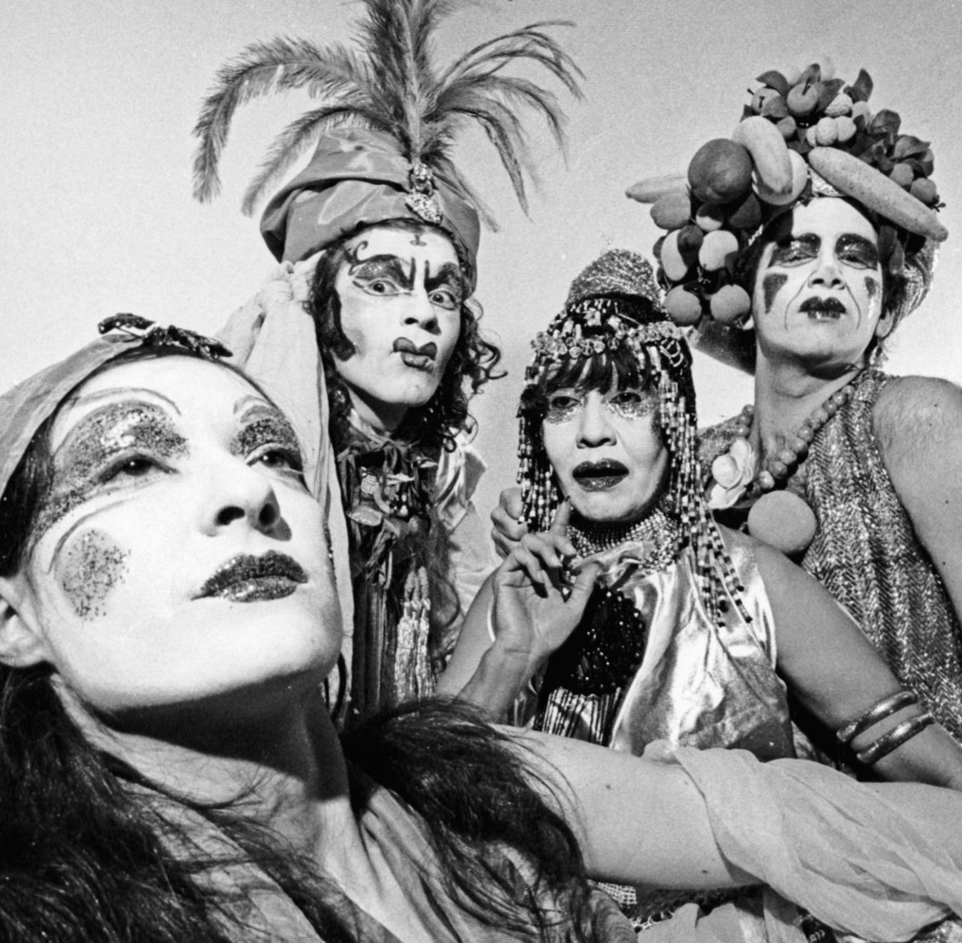 The cast of John Vaccaro's Play-House of the Ridiculous Persia: A Desert Cheapie - Photograph by Jack Mitchell