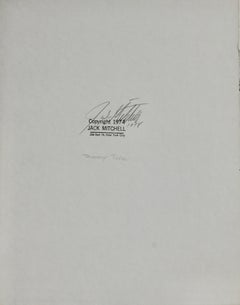 Photographie vintage originale signée Jack Mitchell, 1974