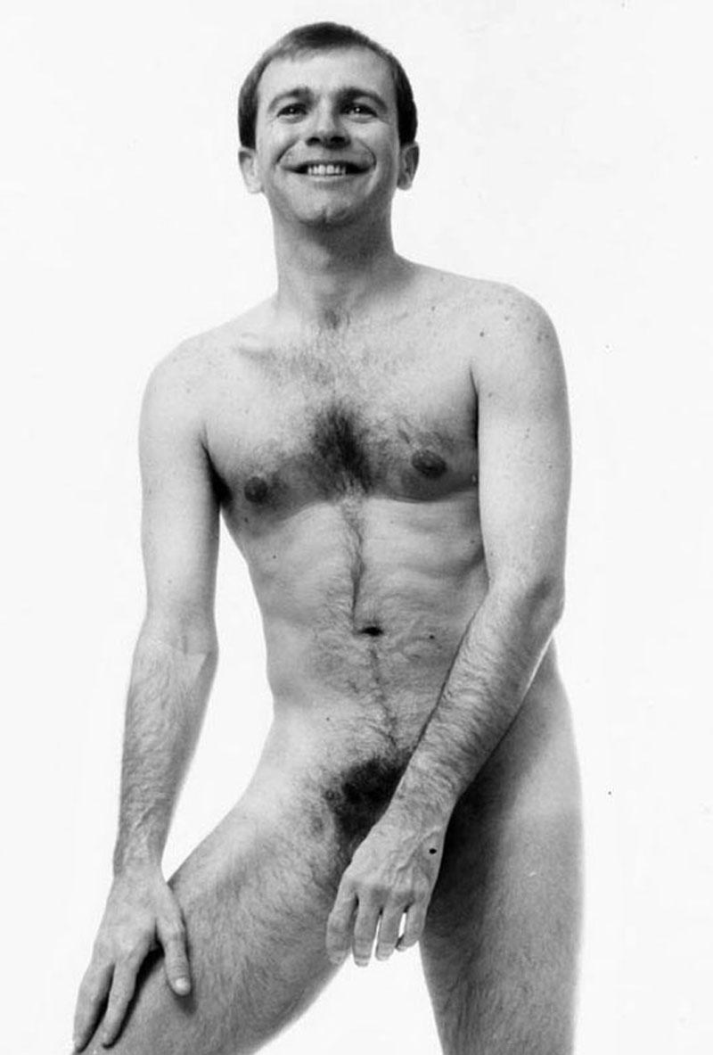  Tony award-winning playwright Terrence McNally photographed nude for After Dark - Photograph by Jack Mitchell