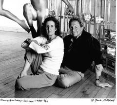 Trisha Brown, Robert Rauschenberg & dancers, signed by Jack Mitchell