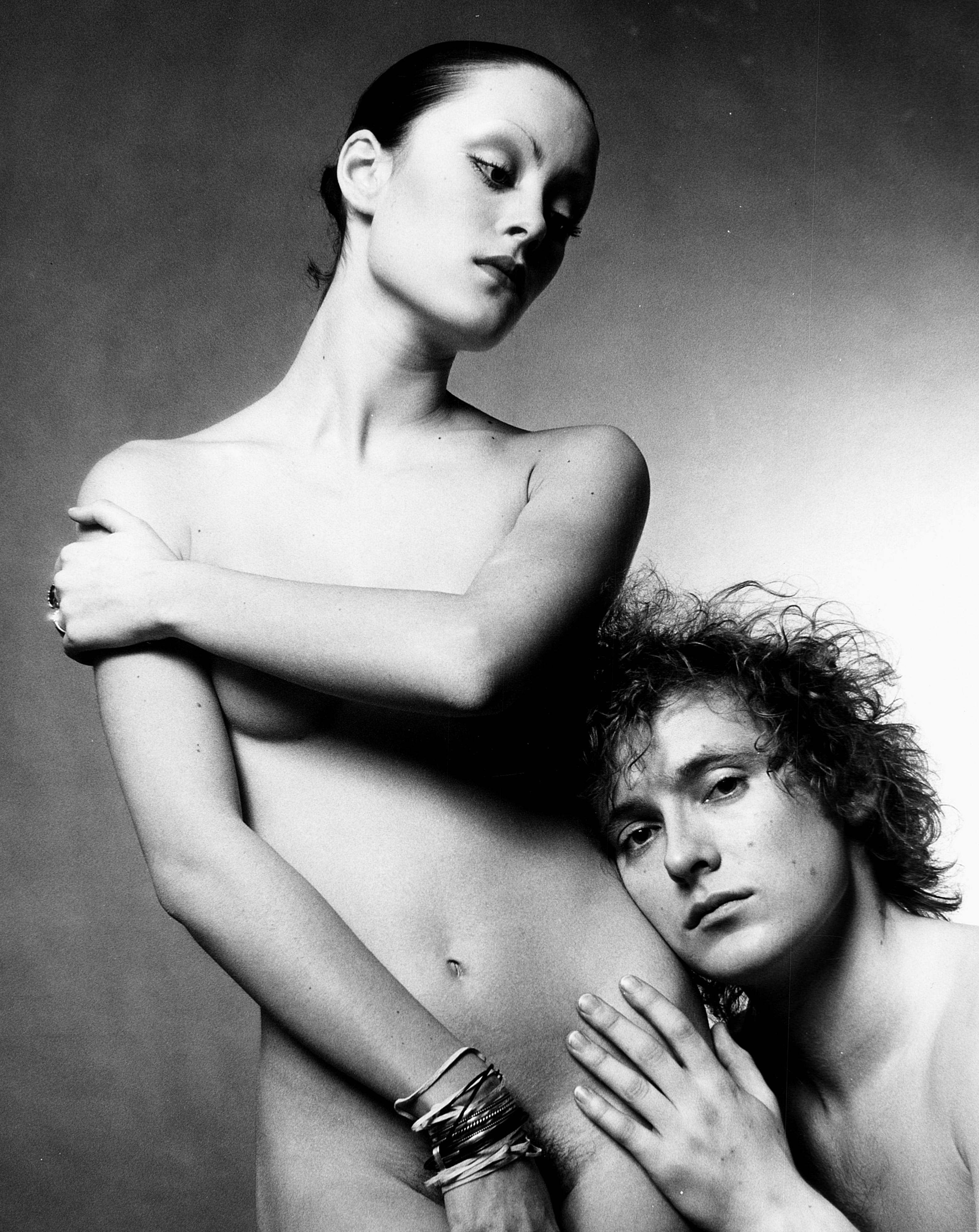 Warhol Superstar Jane Forth & Michael Findlay nude for 'After Dark' magazine - Photograph by Jack Mitchell