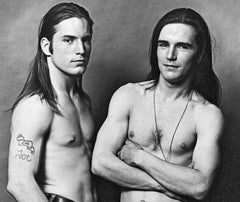Warhol Superstar Joe Dallesandro and his brother Bobby signed by Jack Mitchell