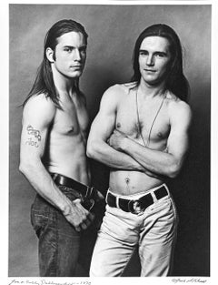 Warhol Superstar Joe Dallesandro and his brother Bobby signed by Jack Mitchell