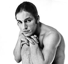 Warhol Superstar Joe Dallesandro star of "Trash" nude, signed by Jack Mitchell