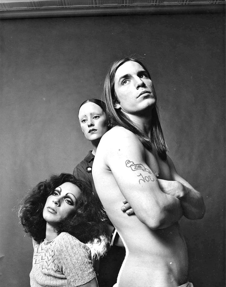 Jack Mitchell Black and White Photograph - Warhol Superstars Holly Woodlawn, Jane Forth, Joe Dallesandro stars of "Trash"