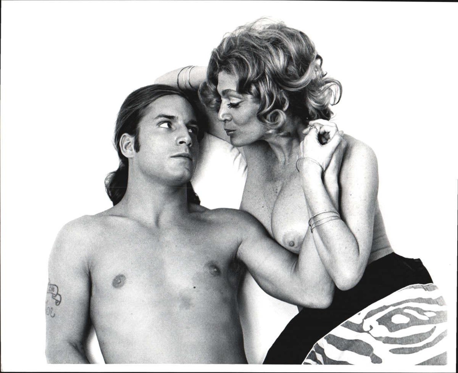 Jack Mitchell - Warhol Superstars Joe Dallesandro and Sylvia Miles in  'Heat' nude for 'After Dark' For Sale at 1stDibs
