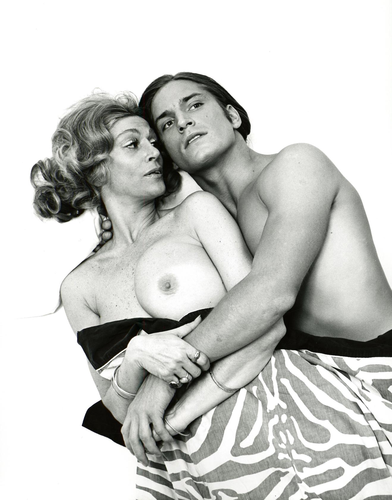 Jack Mitchell Nude Photograph - Warhol Superstars Sylvia Miles, Joe Dallesandro stars of "Heat" for After Dark