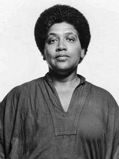 Writer/Feminist/Activist Audre Lorde, signed by Jack Mitchell