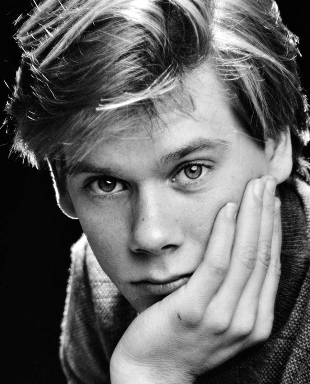 Young actor & musician Kevin Bacon (age 21), signed exhibition print - Photograph by Jack Mitchell