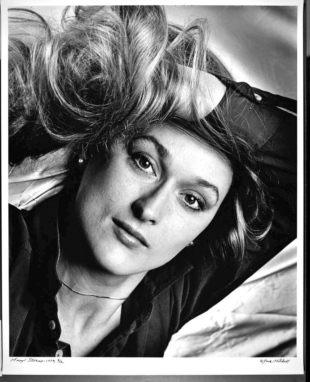 Jack Mitchell Portrait Photograph – Young Actress Meryl Streep 16x20" Ausstellungsdruck, signiert