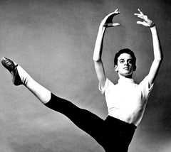 Young Dancer Fernando Bujones age 12, signed by Jack Mitchell