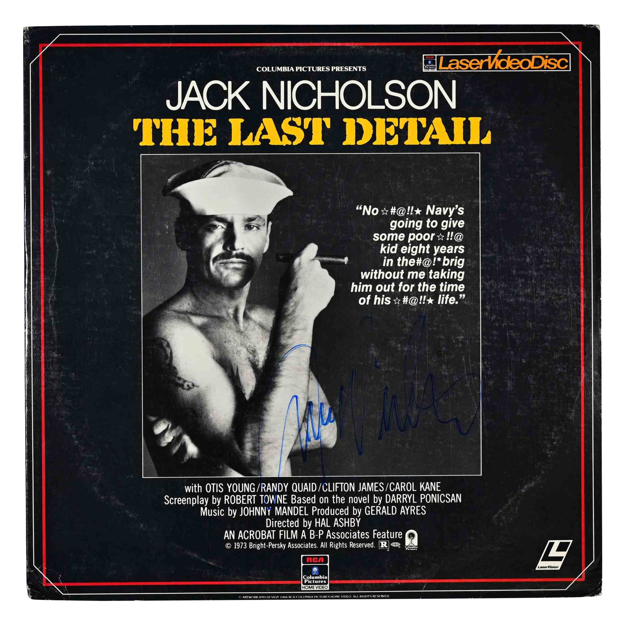Jack Nicholson - Das letzte Detail LaserDisc, signiert im Angebot