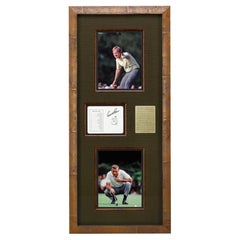 Jack Nicklaus and Arnold Palmer Signed Collage