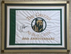 Jack Nicklaus Signed "The Grizzly" at Bear Creek Golf Pin Flag