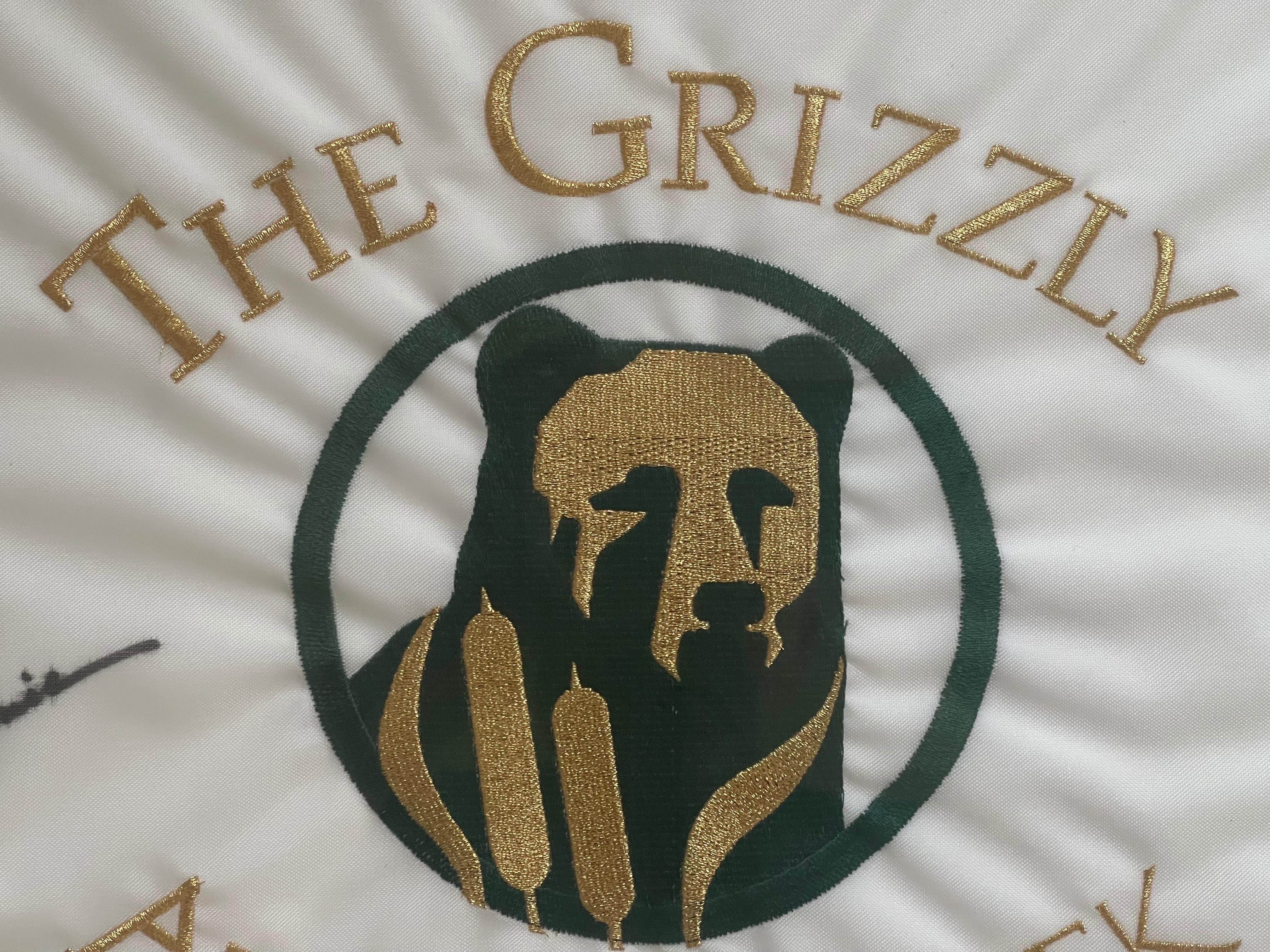 Jack Nicklaus: „The Grizzly“ an Bear Creek Golf Pin-Flagge, signiert im Angebot 2