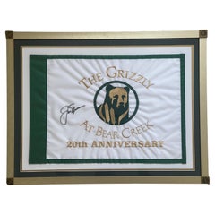 Jack Nicklaus Signed "The Grizzly" at Bear Creek Golf Pin Flag