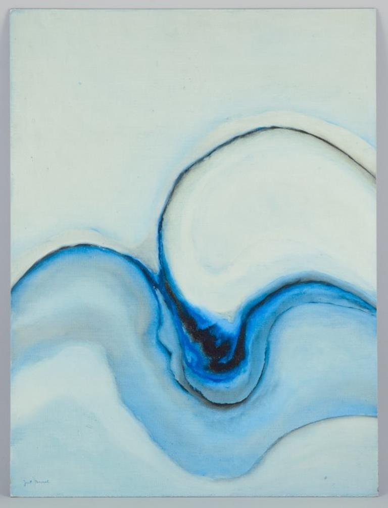 Jack Penouel, French artist.
Acrylic on board.
Abstract composition.
Ca. 1980s.
Signed.
In excellent condition.
Dimensions: H 80.0 cm x W 60.0 cm.