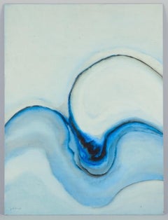 Jack Penouel, French artist. Acrylic on board. Abstract composition. 1980s.