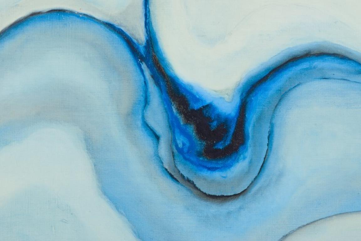 Jack Penouel, French artist. Acrylic on board. Abstract composition. 1980s. In Excellent Condition For Sale In Copenhagen, DK