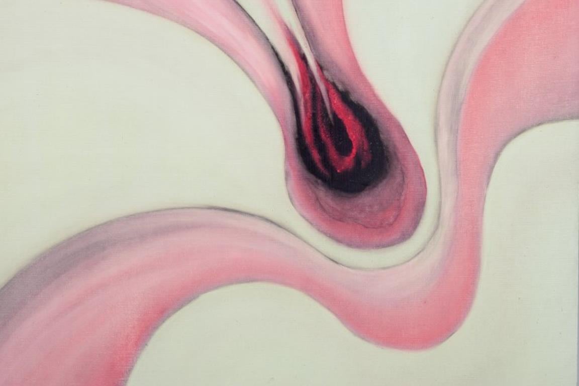 Jack Penouel, französischer Künstler. Acryl auf Karton. Abstrakte Komposition. 1980er Jahre. (Französisch) im Angebot