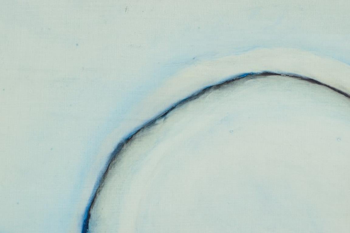 Late 20th Century Jack Penouel, French artist. Acrylic on board. Abstract composition. 1980s. For Sale