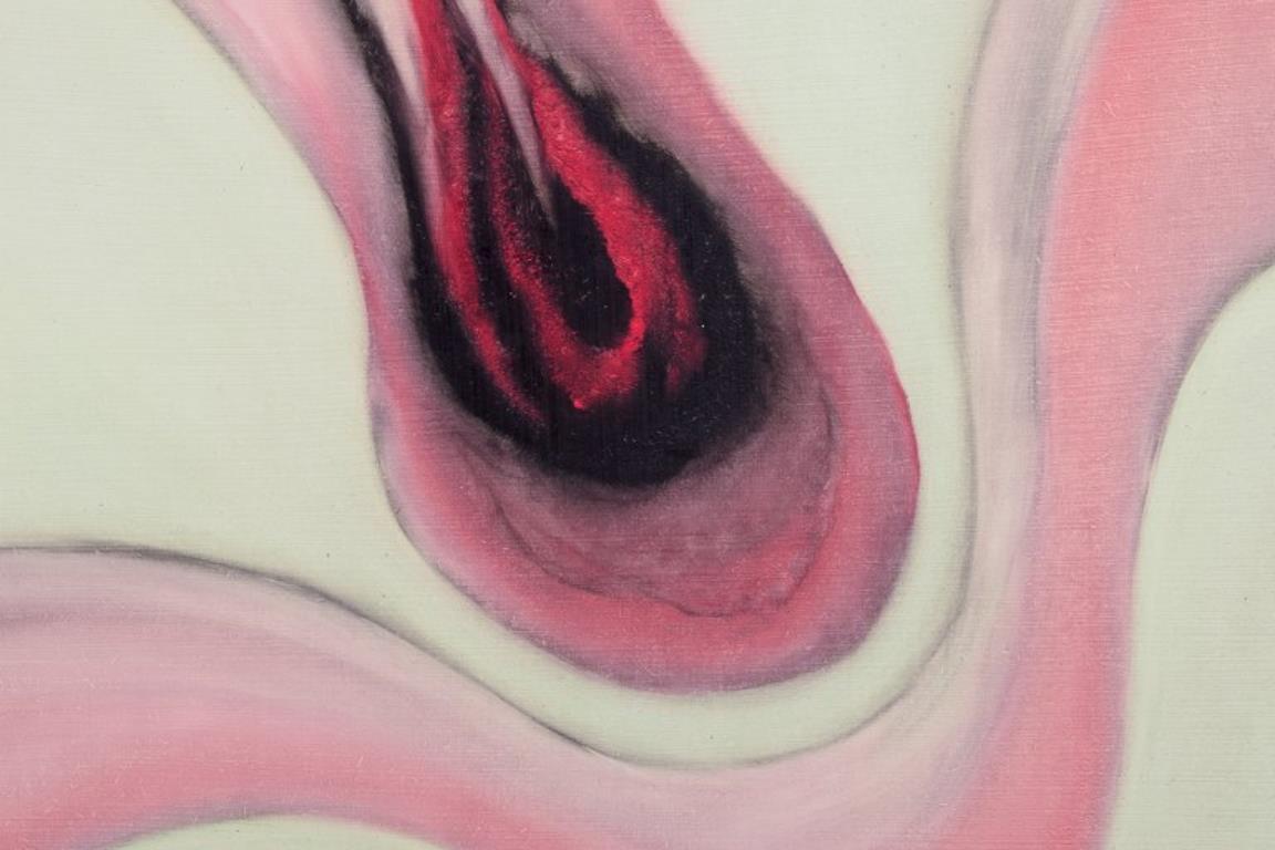 Jack Penouel, französischer Künstler. Acryl auf Karton. Abstrakte Komposition. 1980er Jahre. (Ende des 20. Jahrhunderts) im Angebot