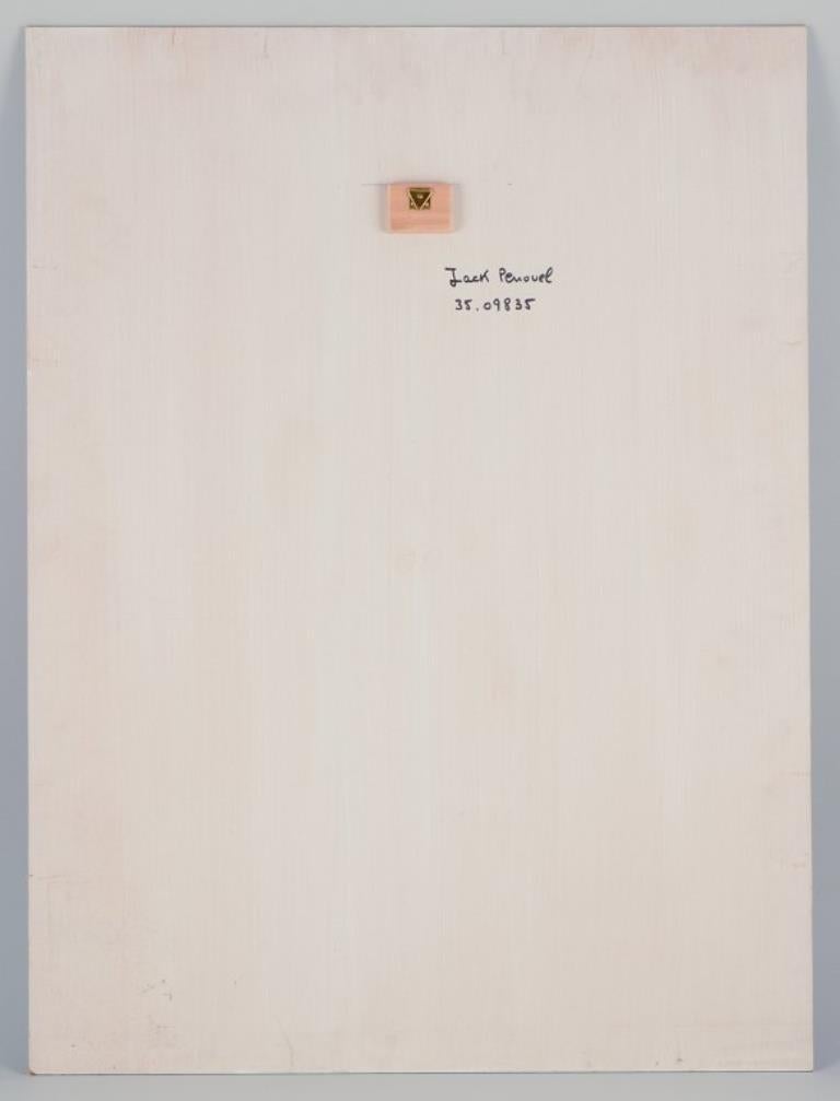 Jack Penouel, französischer Künstler. Acryl auf Karton. Abstrakte Komposition. 1980er Jahre. im Angebot 1