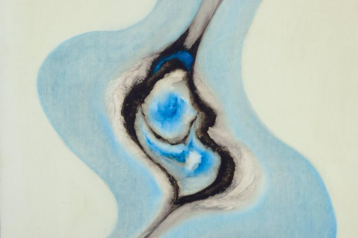 Jack Penouel, französischer Künstler. Acryl auf Karton. Abstrakte Zusammensetzung. Ca. 1980s. (Französisch) im Angebot