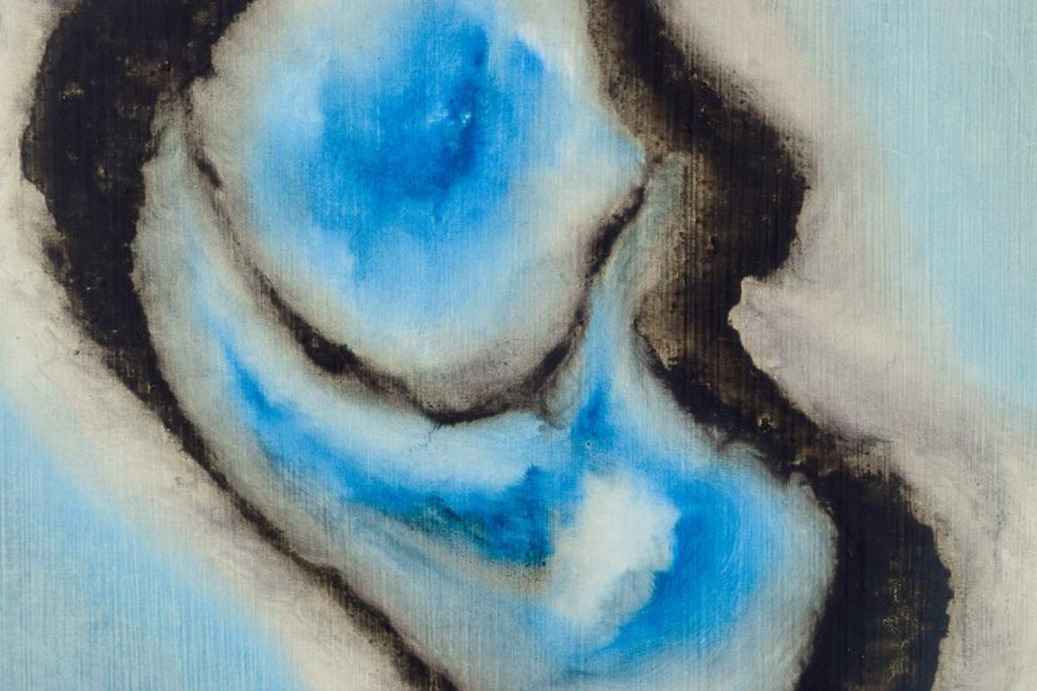 Jack Penouel, französischer Künstler. Acryl auf Karton. Abstrakte Zusammensetzung. Ca. 1980s. (Ende des 20. Jahrhunderts) im Angebot