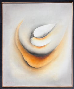 French Surrealist Oil Painting Evolving Shapes and Movement