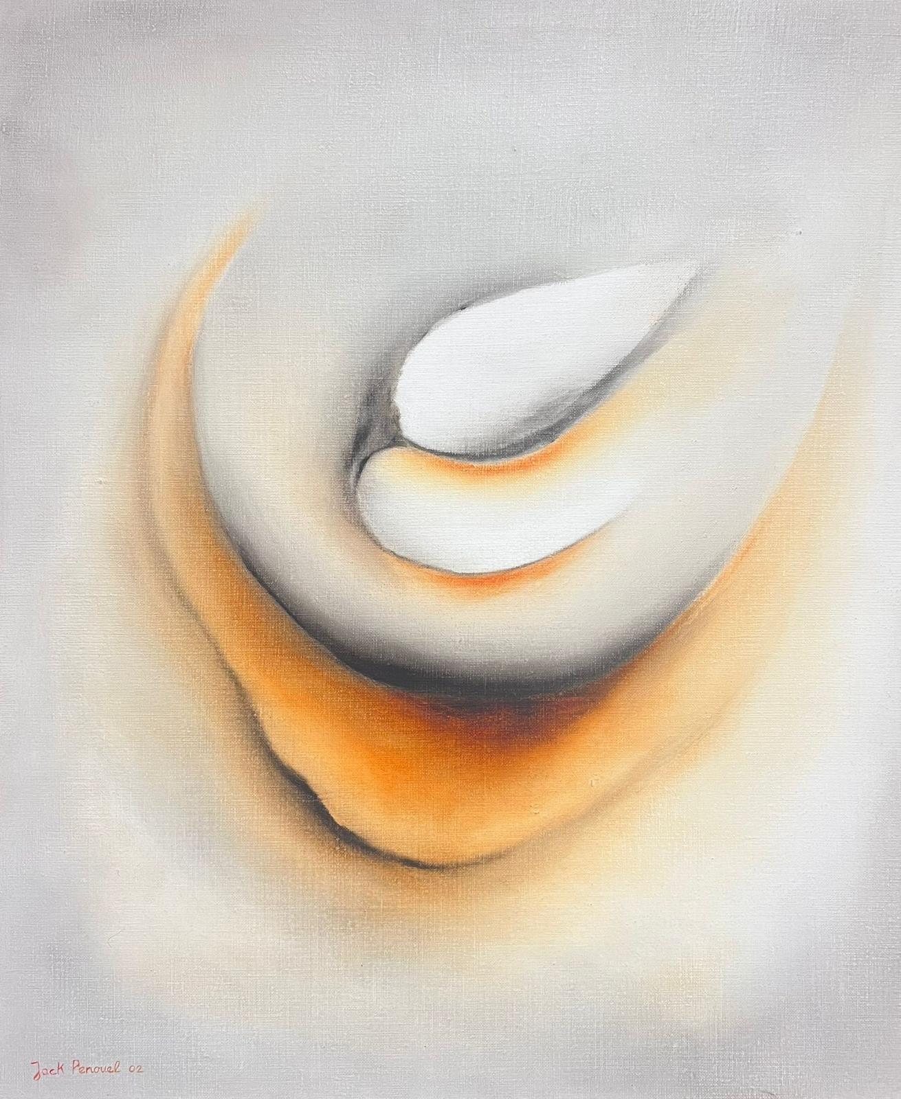 French Surrealist Oil Painting Evolving Shapes and Movement 