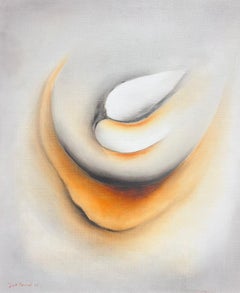 French Surrealist Oil Painting Evolving Shapes and Movement 