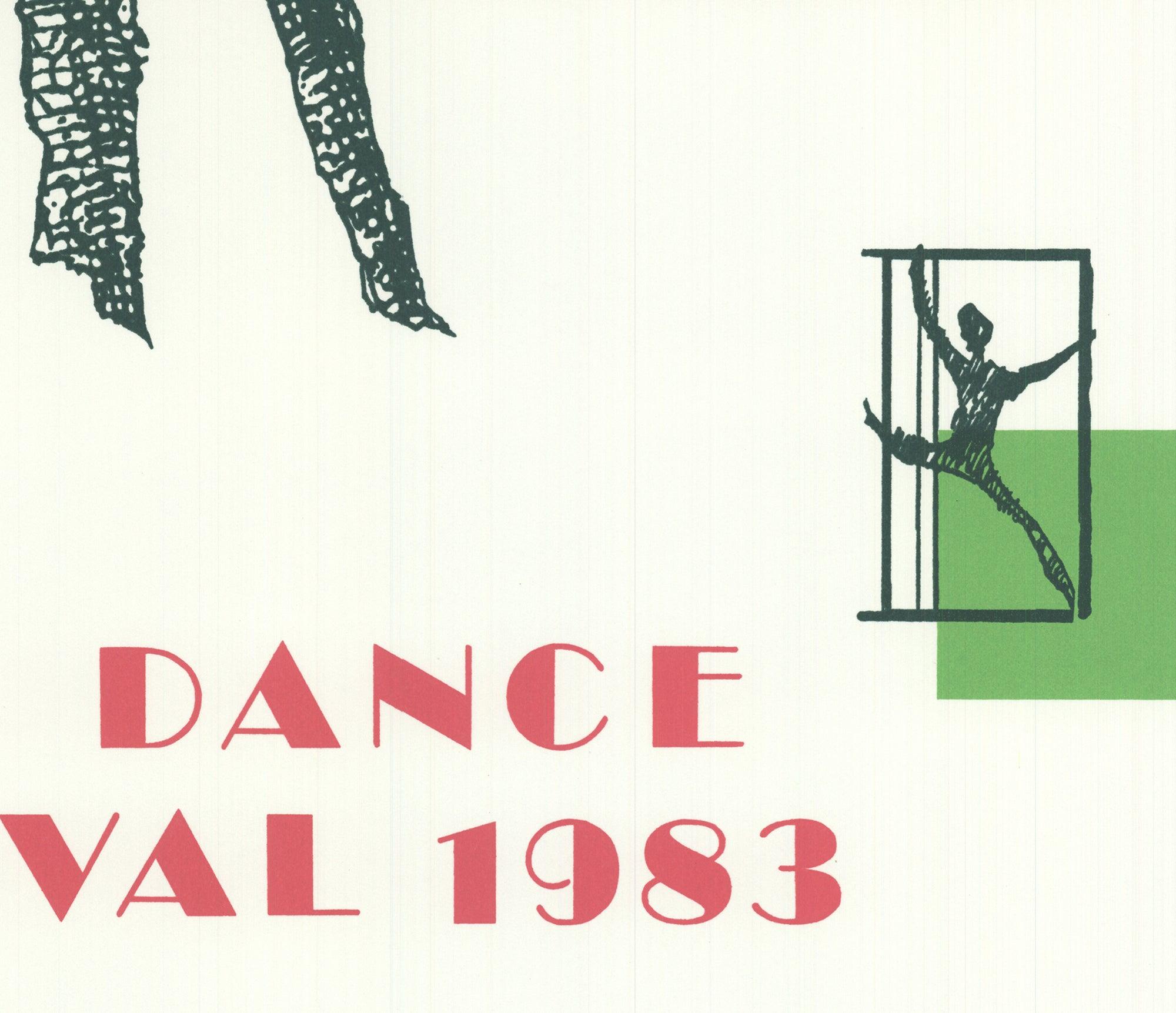 Jack Perlmutter  'American Dance Festival 1983' Vintage Poster For Sale 3