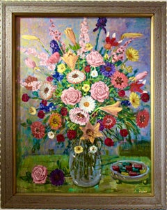 Vintage Still Life with Bouquet