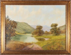 Antique Jack R Mould (1925-1998) - 20th Century Oil, Cumbrian Landscape with Cattle