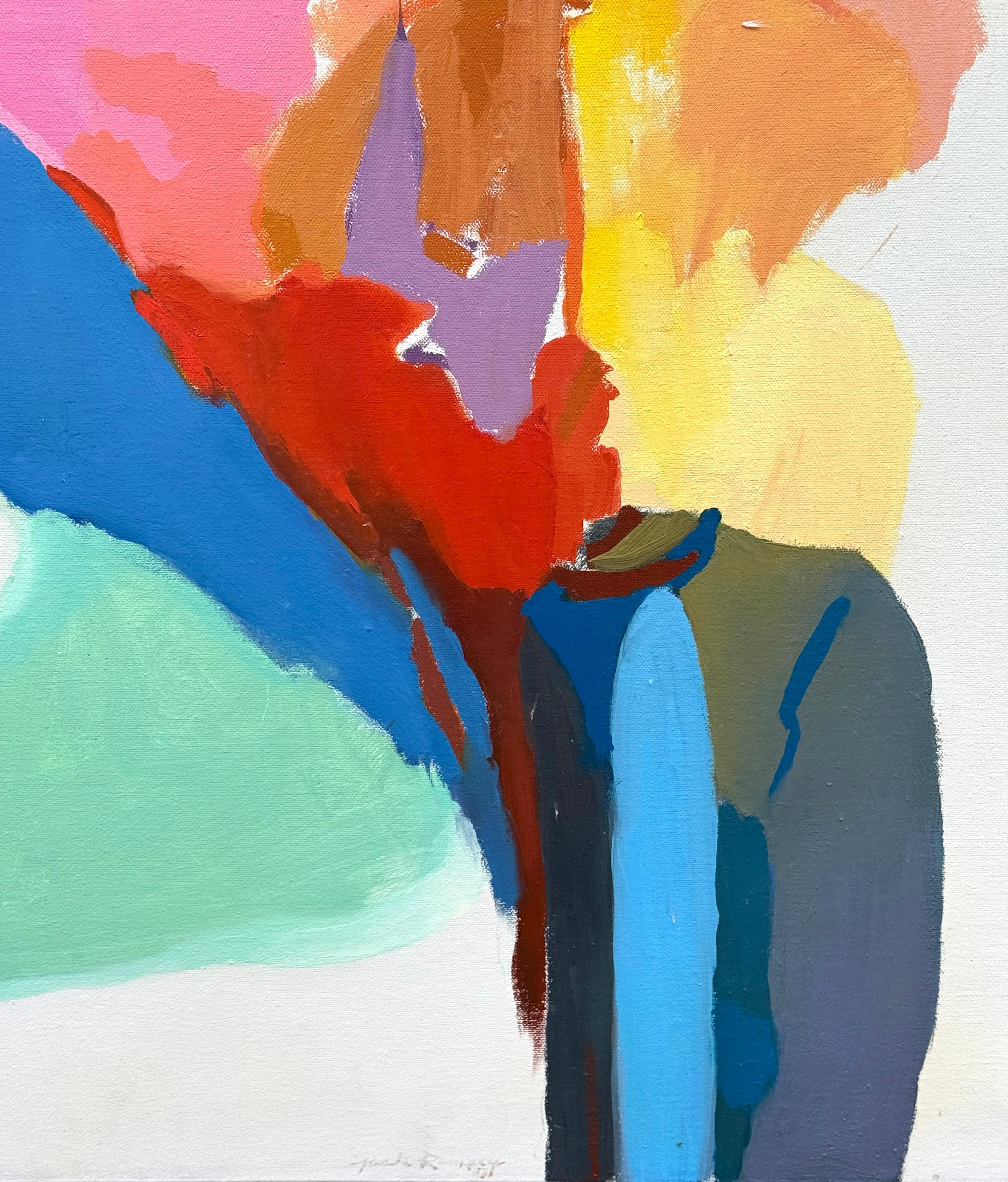 “Snapfinger Woods” - White Abstract Painting by Jack Ramsey