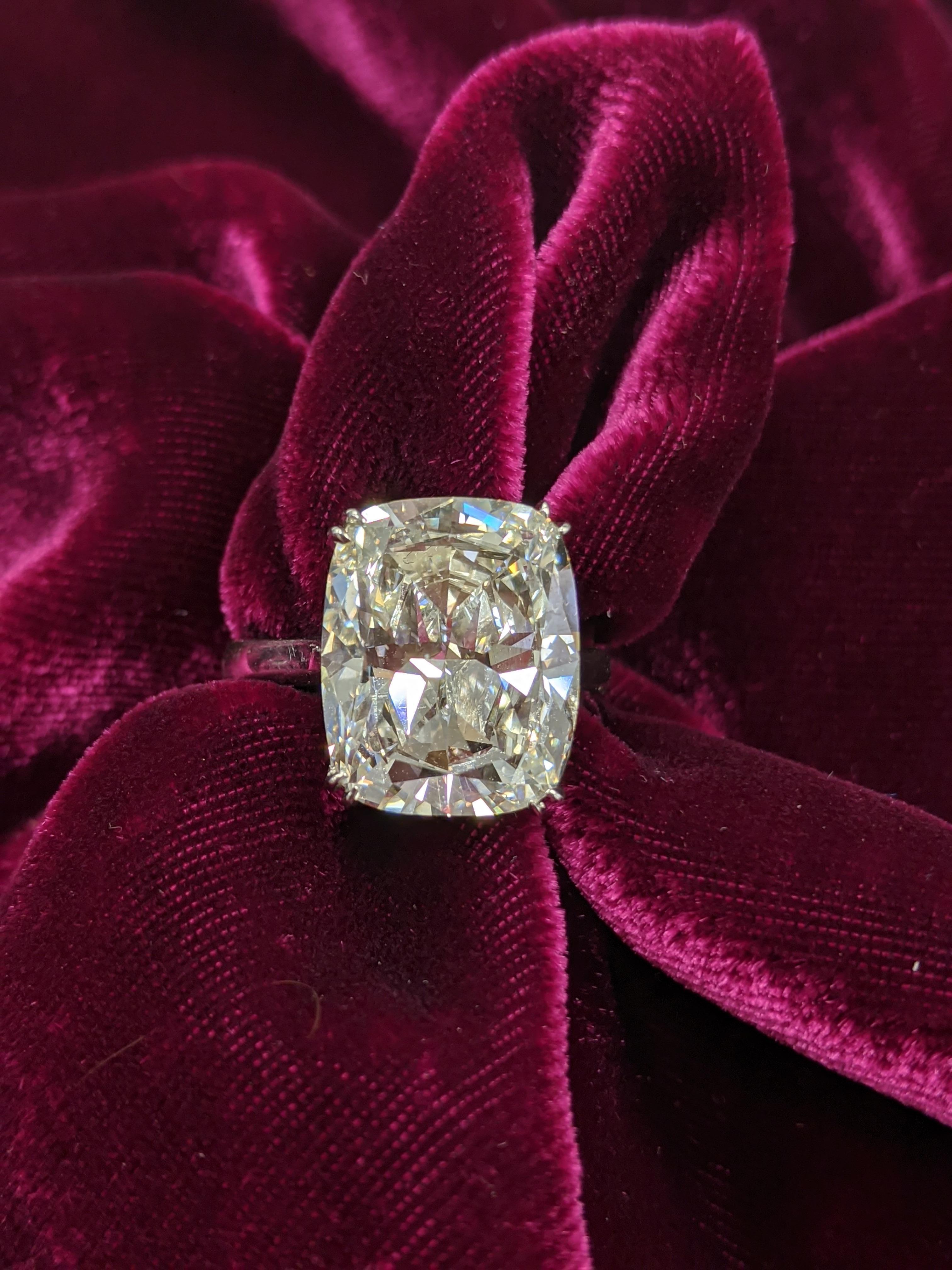 This Jack Reiss 9.58 carat K color, VS1 clarity Antique Style Cushion cut diamond is perfect for your next spectacular ring project or pendant centerpiece.  Priced and delivered as an unmounted diamond we have the access to help you create custom