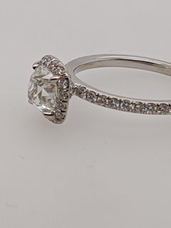 Jack Reiss 1 Carat Antique Cut Cushion Diamond Ring