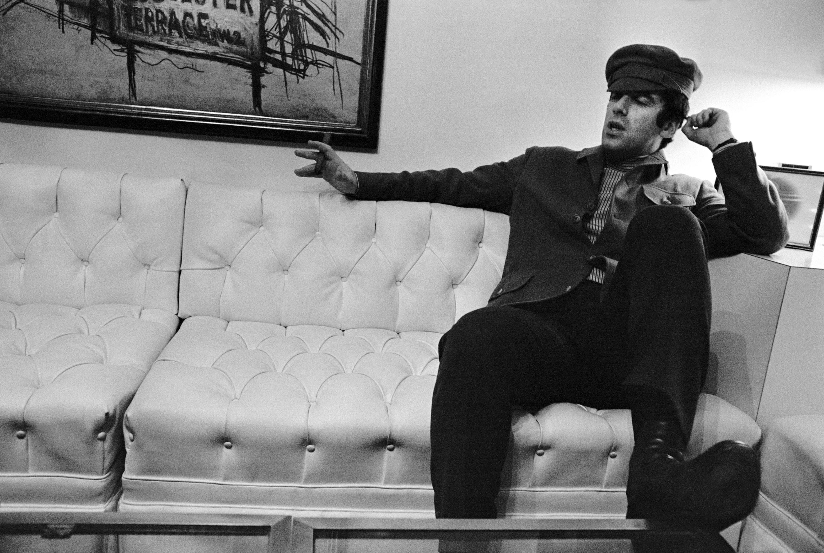 Jack Robinson Black and White Photograph - Elliott Gould, Silver Gelatin Print