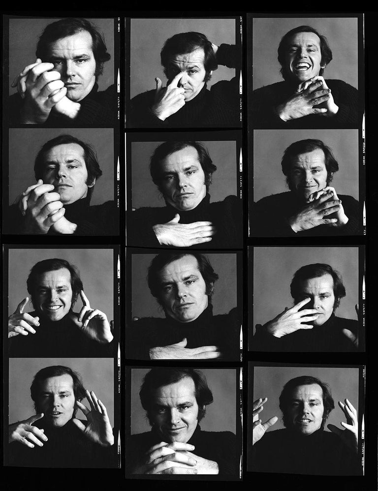 Jack Robinson Portrait Photograph - Jack Nicholson Contact Sheet