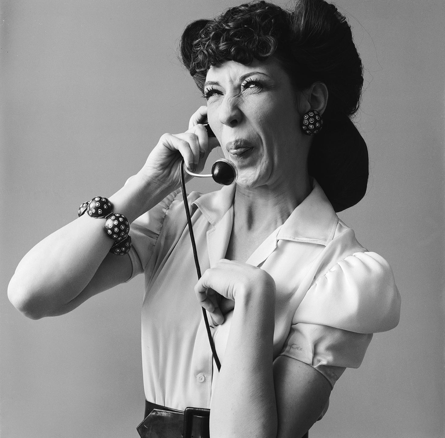 Jack Robinson Black and White Photograph - Lily Tomlin as "Ernestine"