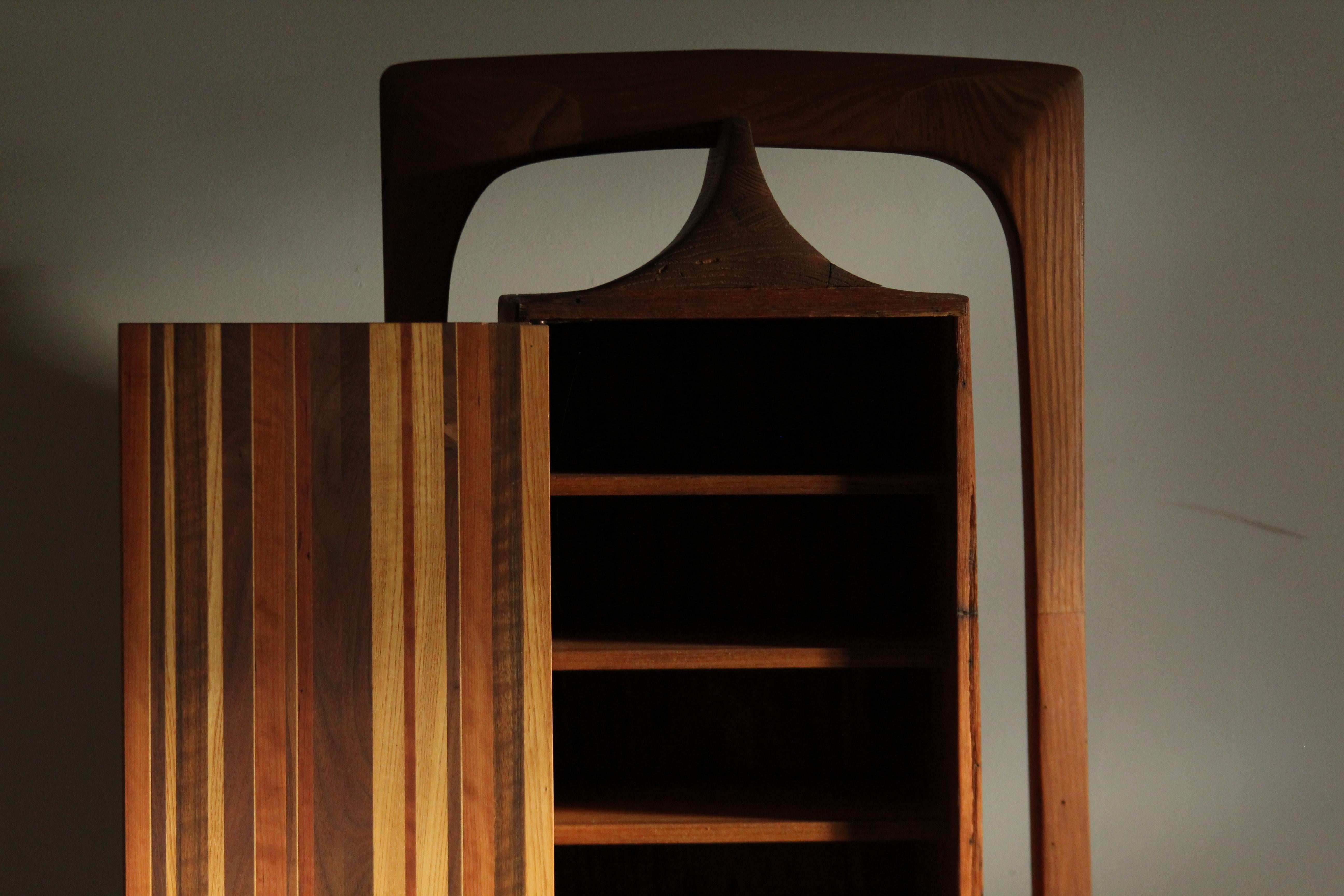 Jack Rogers Hopkins California Studio Craft Freestanding Cabinet, 1970s In Good Condition For Sale In Coronado, CA