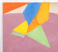 Untitled (Abstraction), Expressionist Acrylic on Canvas