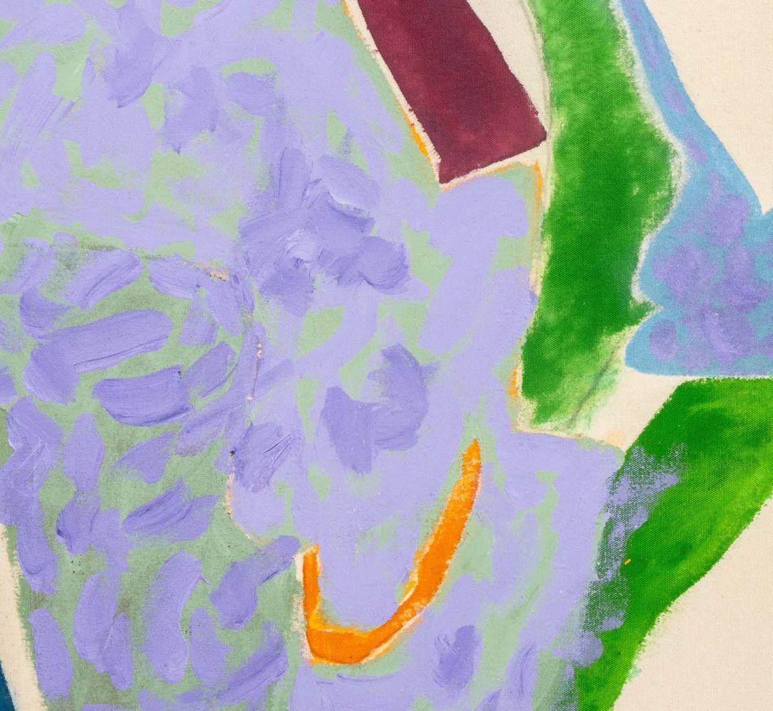 Ohne Titel (Abstrakt) (Grau), Abstract Painting, von Jack Roth