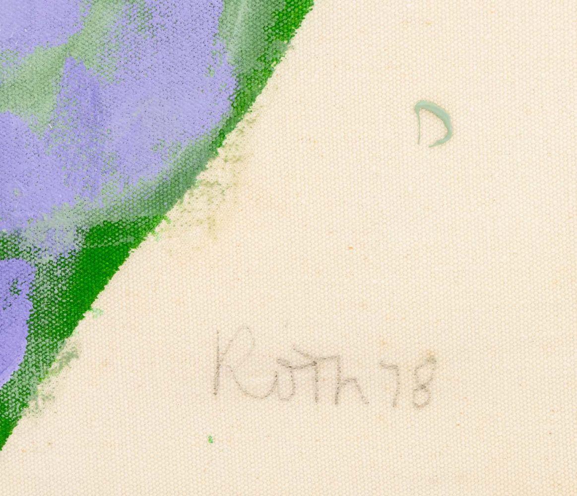 Jack Roth (Amerikaner, 1927-2004), Ohne Titel, Acryl auf Leinwand, 1978, rechts unten signiert und datiert 