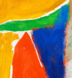 Ohne Titel (Abstraktion), expressionistisches Acrylgemälde auf Leinwand