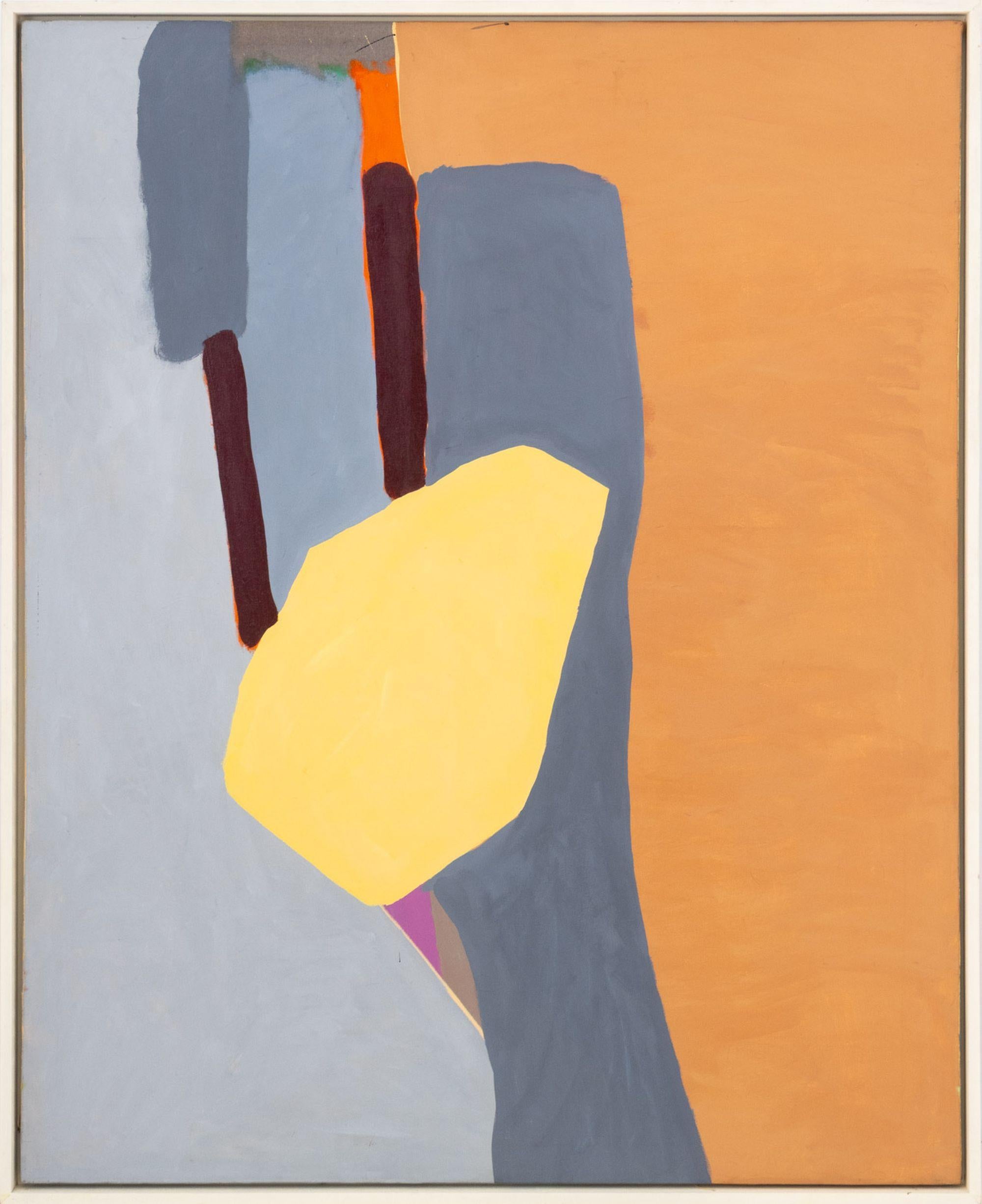 Abstract Painting Jack Roth - Sans titre (Abstraction), acrylique sur toile, encadrée, 1975