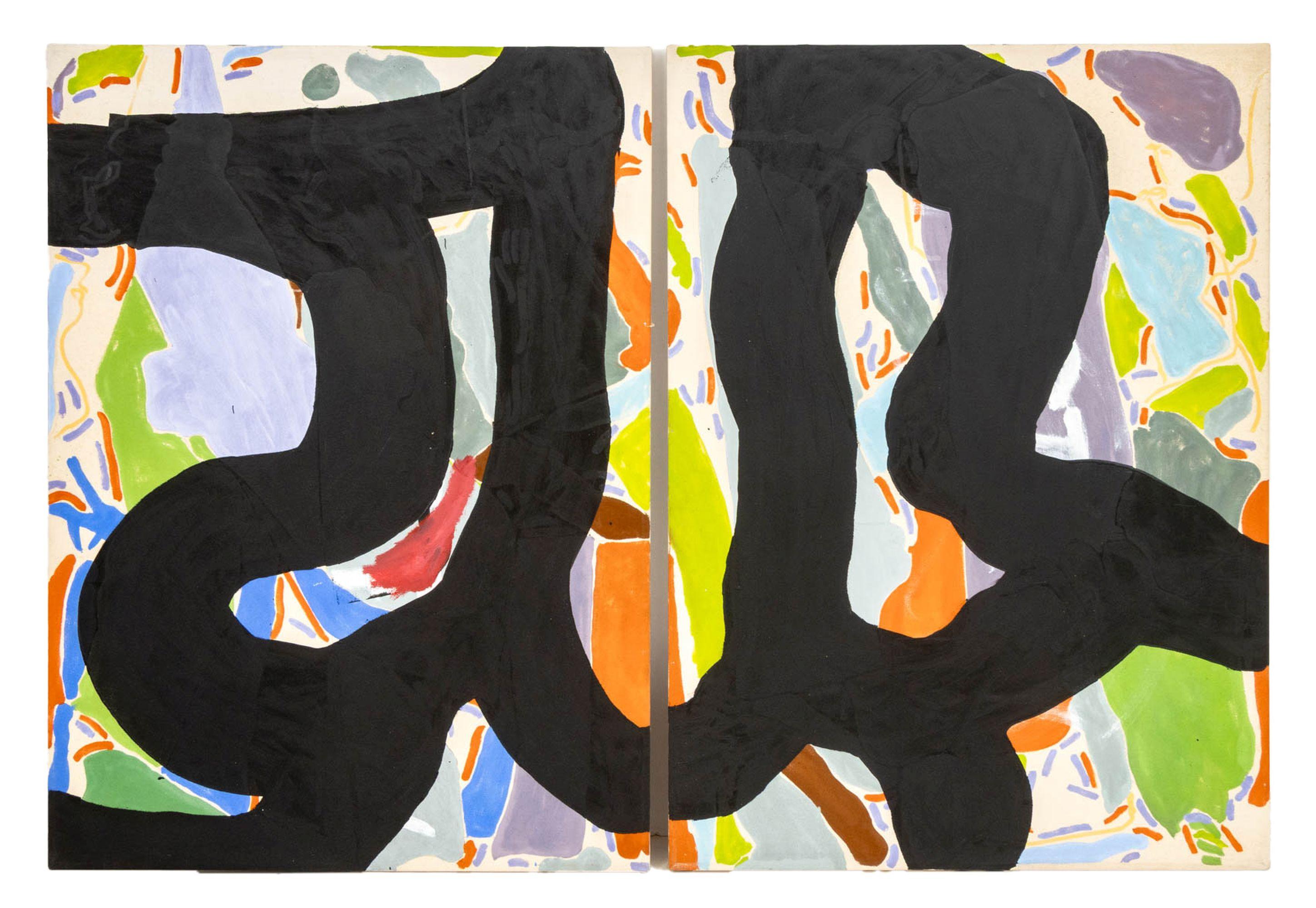 Diptyque sans titre (Abstraction)