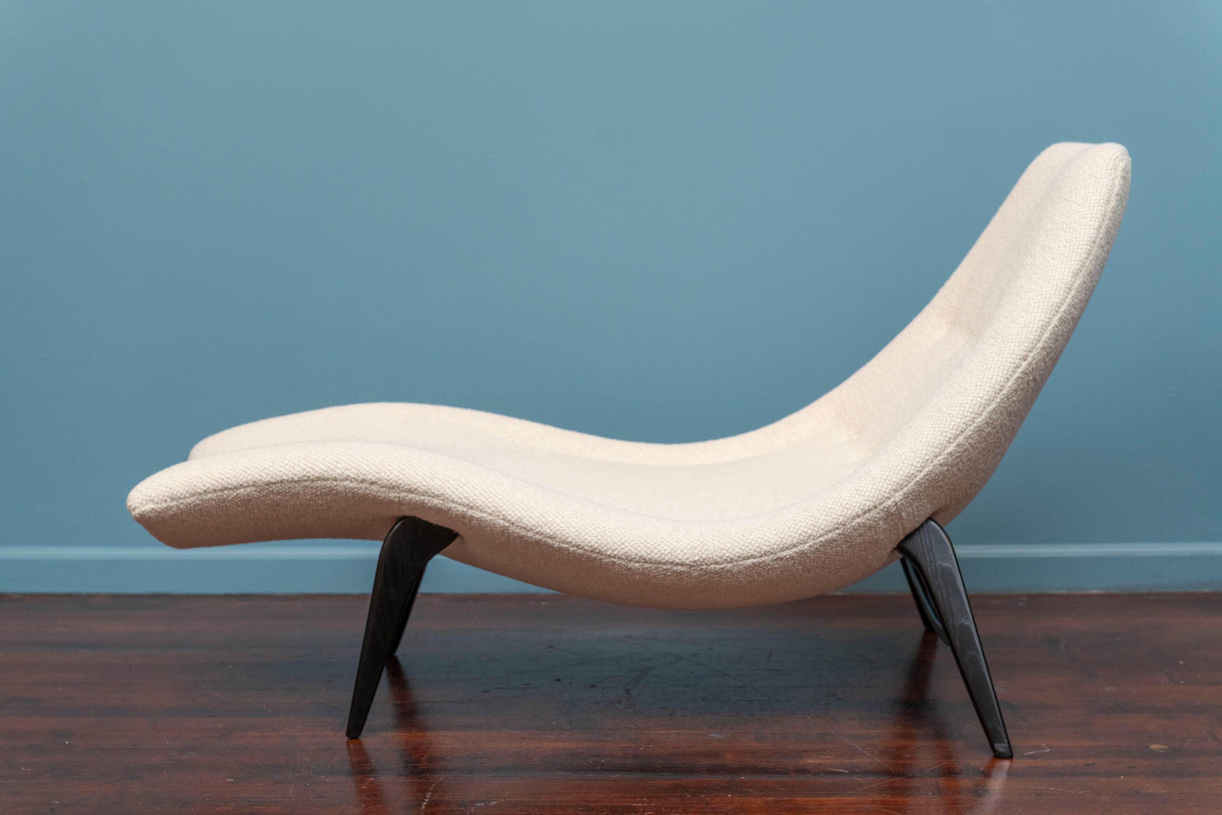Mid-Century Modern Jack Sherman Chaise Lounge for Chaircraft of California For Sale