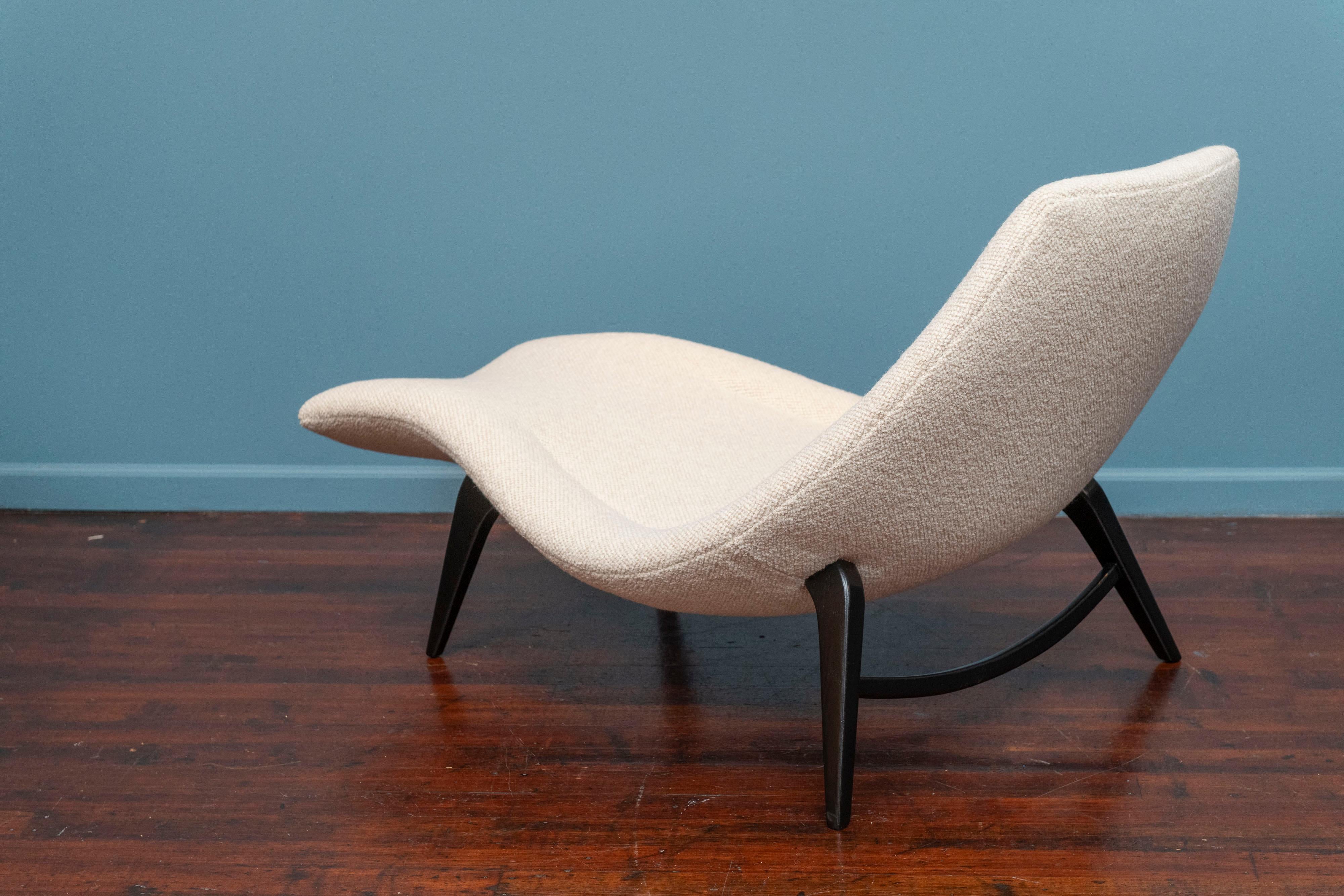 Jack Sherman Chaise Lounge for Chaircraft of California In Excellent Condition For Sale In San Francisco, CA